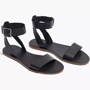 Madewell Leather Ankle Strap Sandals (7.5)